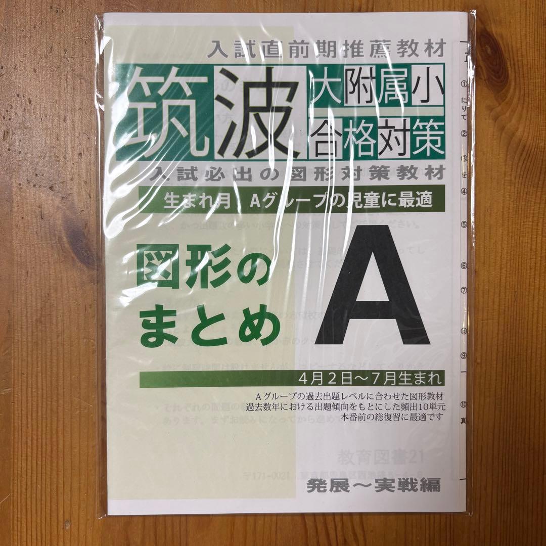 筑波 大附属小 合格対策 5冊セット