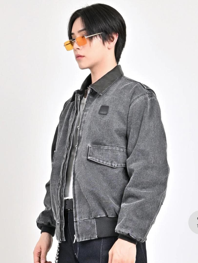 【SALE】L2139レザーカラーデトロイトジャケットXL（black）地底人