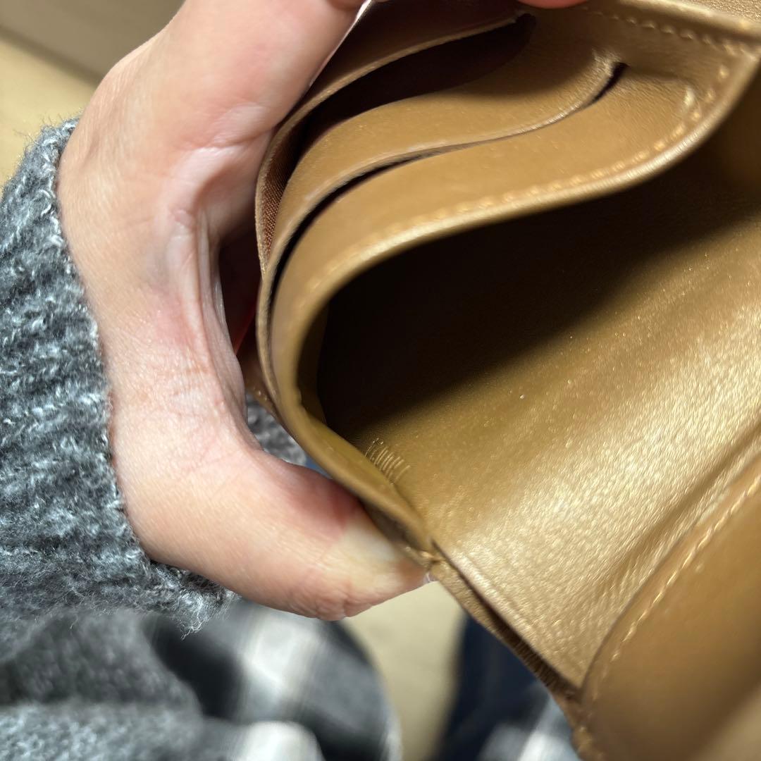 ［値下げ］Louis Vuitton ゴールド 三つ折り財布