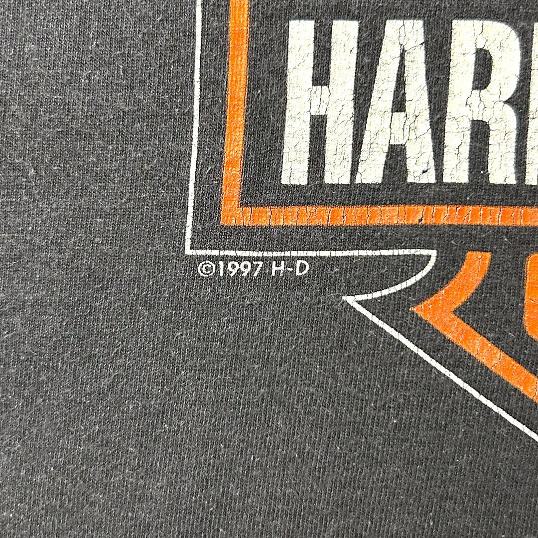 ハーレーダビッドソン Tシャツ XXL usa製 イーグル エンブレム シングル