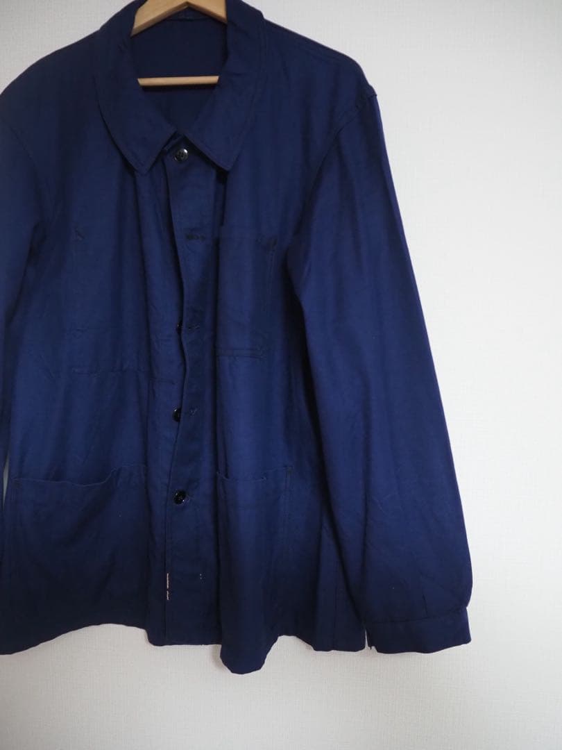 フランス軍 60s OD FLERS ワーク ジャケット コットン モールスキン