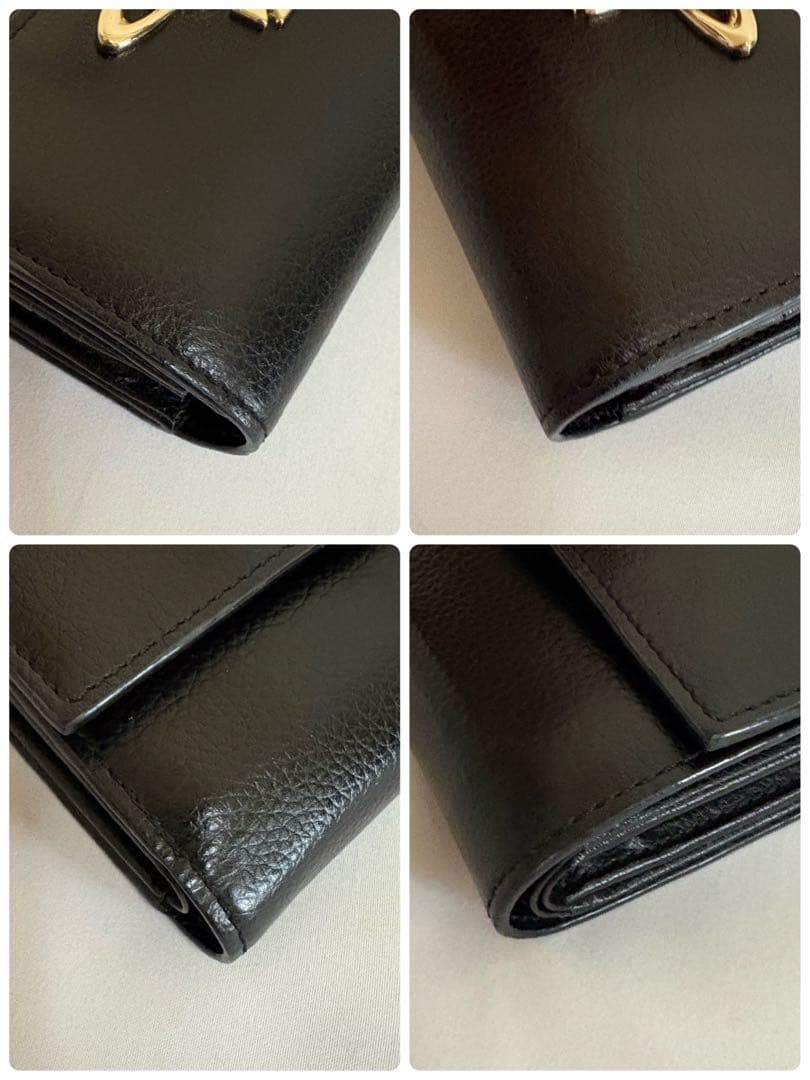 【極美品】Vivienne Westwood ブラック三つ折り財布ブラック箱付き
