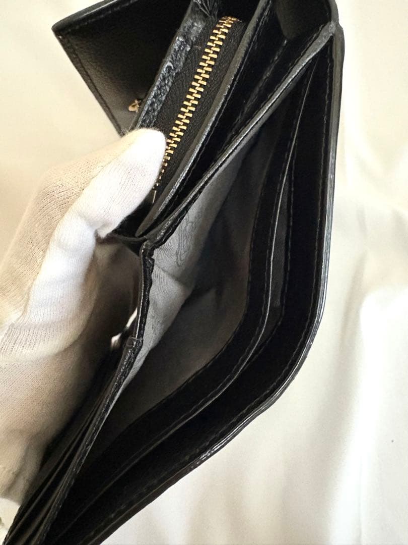 【極美品】Vivienne Westwood ブラック三つ折り財布ブラック箱付き