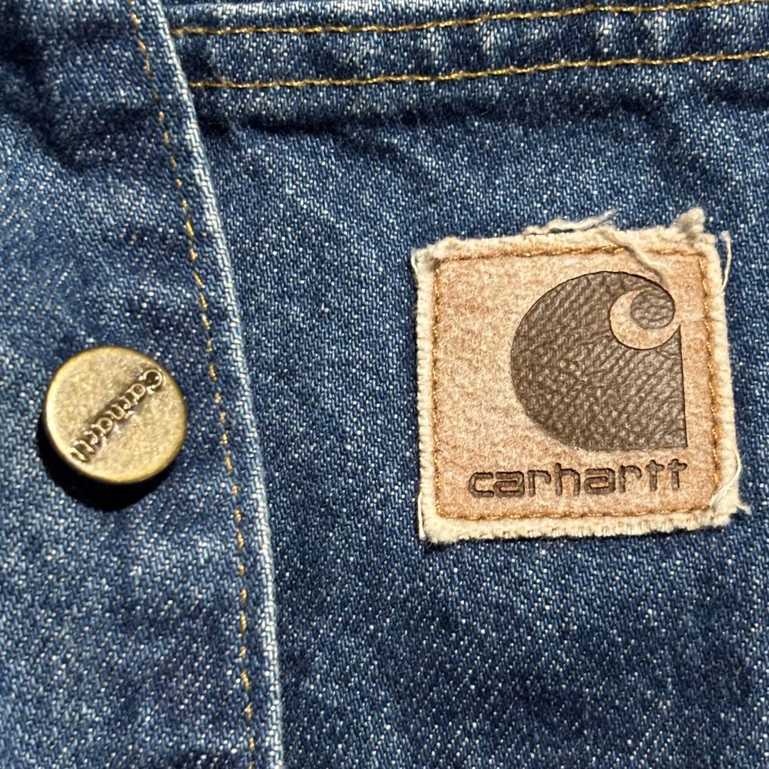 美品 カーハート carhartt デニム カバーオール　チョアコート　USA製