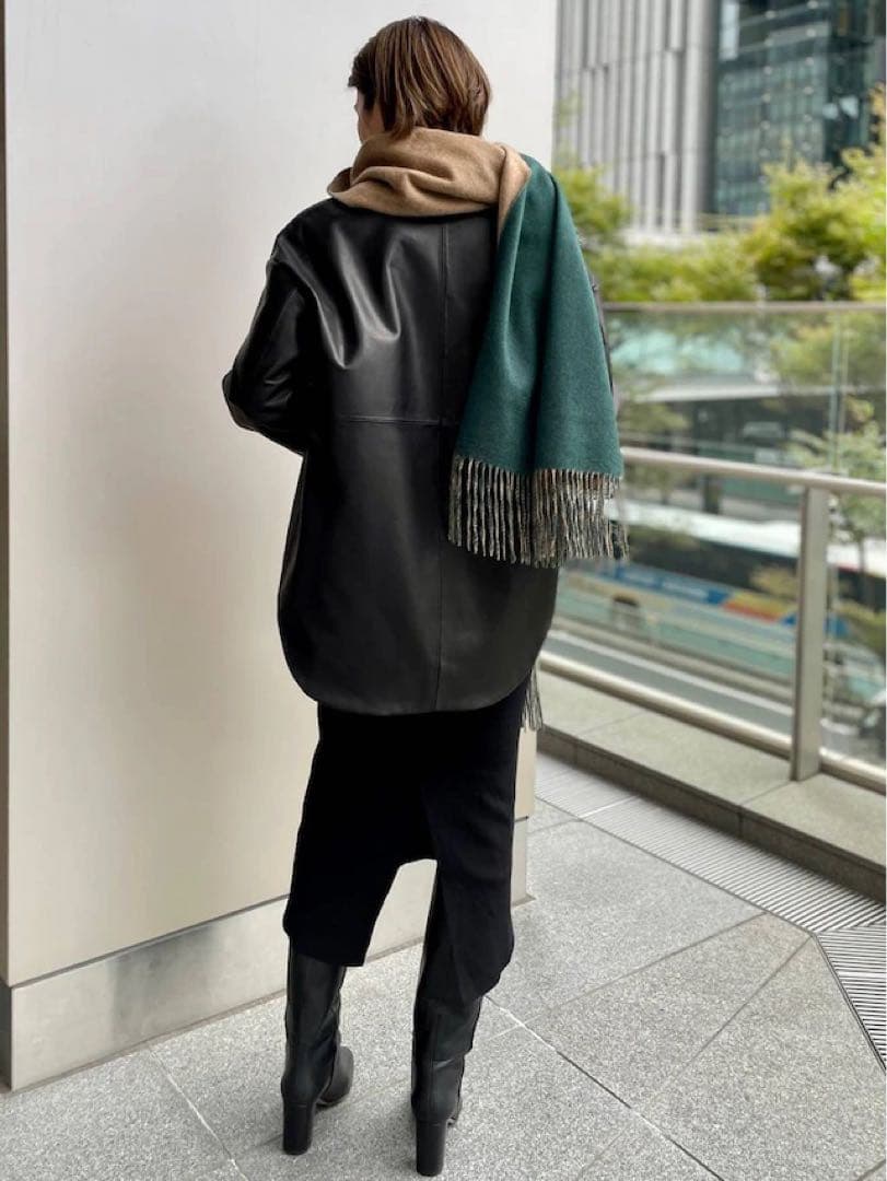 新品未使用タグ付き⭐︎アソースメレ　カオス別注　カシミヤリバーシブルストール