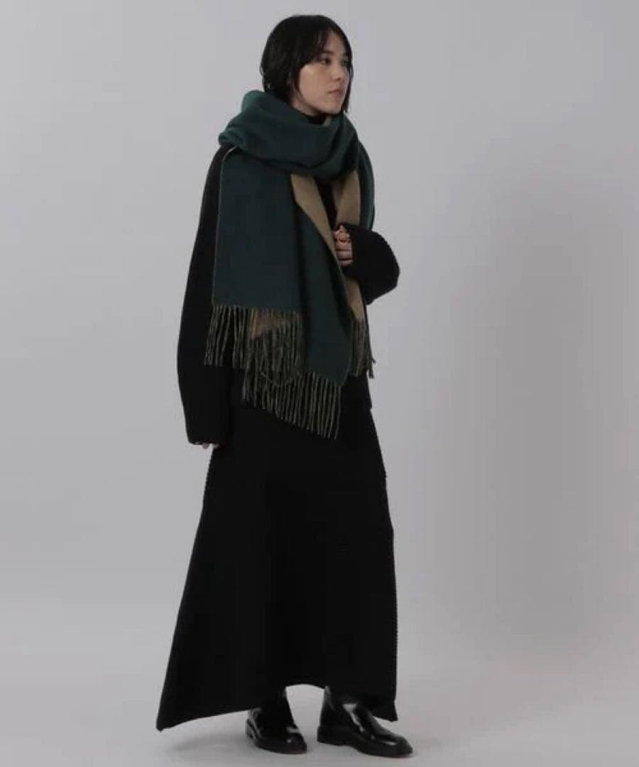 新品未使用タグ付き⭐︎アソースメレ　カオス別注　カシミヤリバーシブルストール