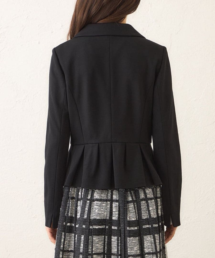 【新品】TO BE CHIC モクロディ ウエストタックジャケット ブラック