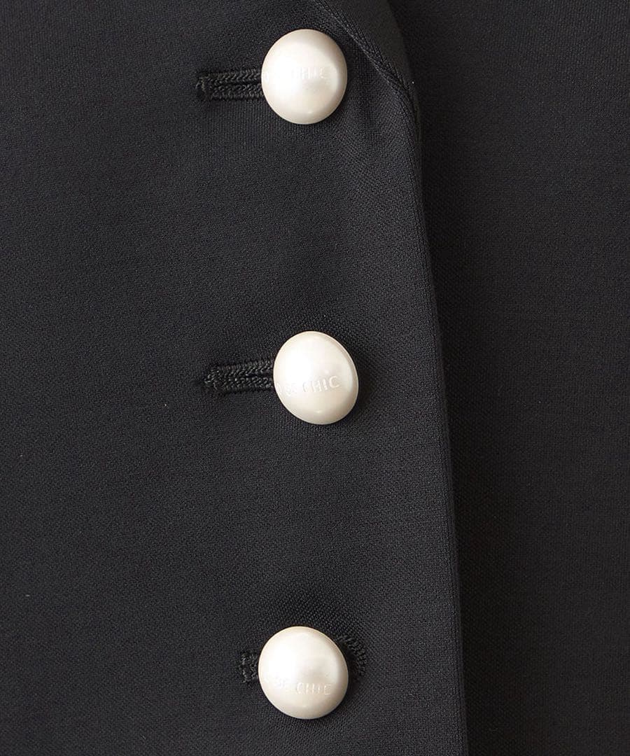 【新品】TO BE CHIC モクロディ ウエストタックジャケット ブラック