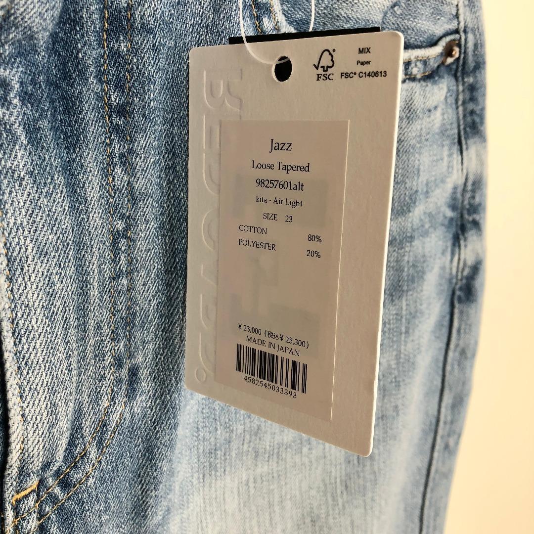 新品 RED CARD ルーズテーパード JAZZ ライトブルー 23