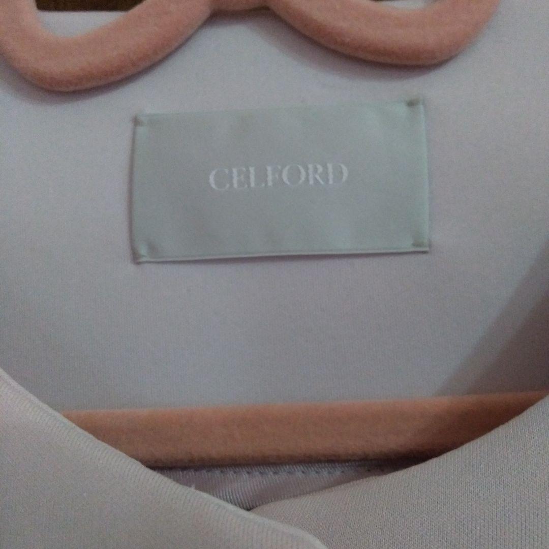 CELFORD ボリュームスリーブポンチコート ピンク セルフォード