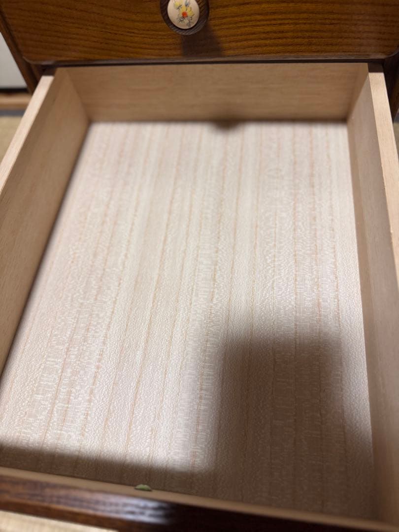 起立木工　小型　サイドキャビネット　アンティーク　5段　美品