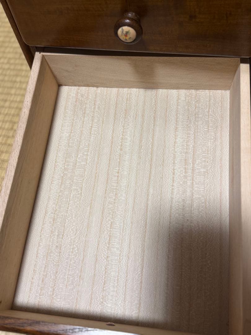 起立木工　小型　サイドキャビネット　アンティーク　5段　美品