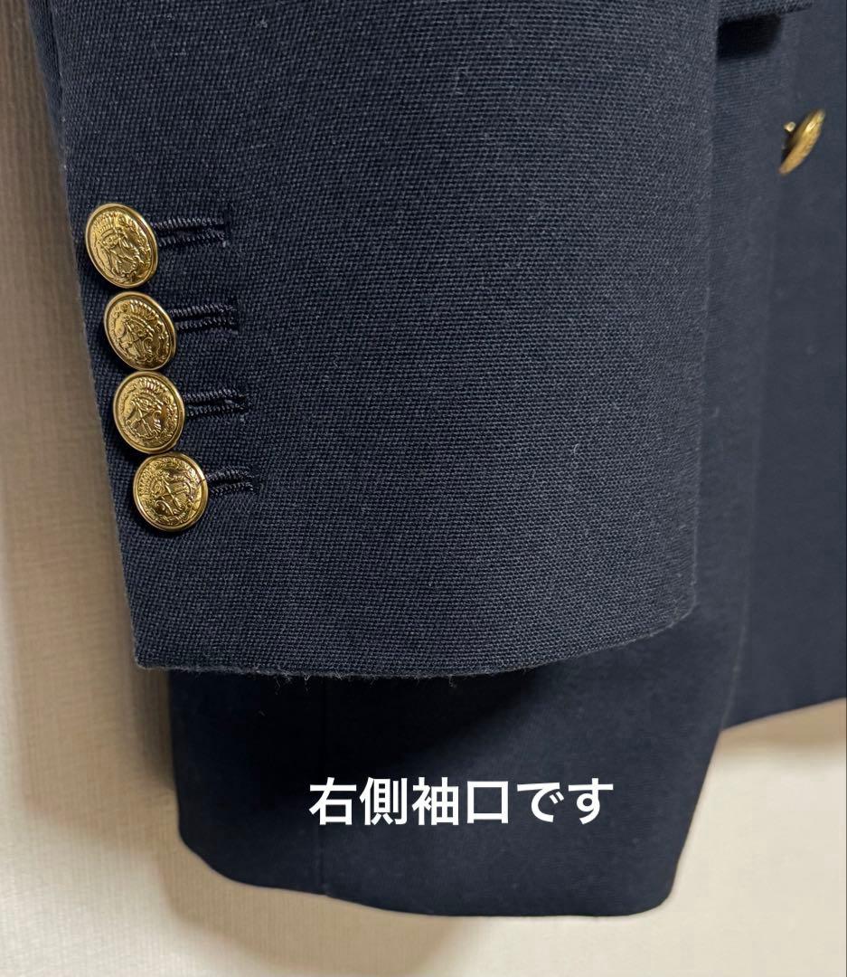 ビューティアンドユース ダブルジャケット　紺ブレ　金ボタン 36