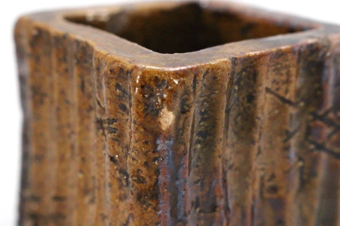 No4945 雲善　四方蓋置　高さ5.5×幅6cm 木箱付　布志名焼　送料無料