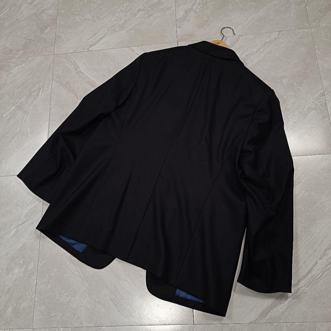 【新品】ユニクロ+J ウールテーラードジャケット カシミヤ混 XXL ネイビー
