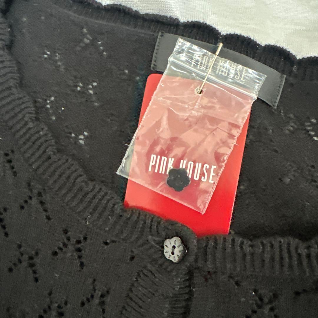 キ*こ様 PINKHOUSE カーディガン バラモチーフ付