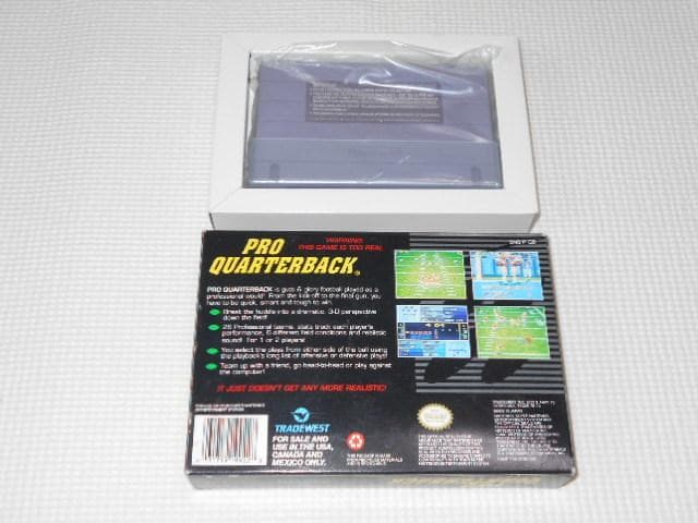 SFC★PRO QUARTERBACK SNES 海外版 ポスター付