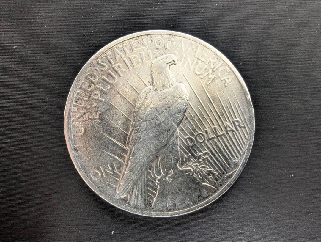 1922年 アメリカ ピースダラー 銀貨 1ドル 自由の女神 アンティーク
