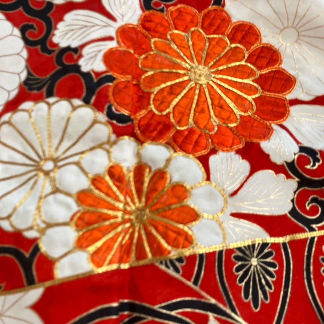 お値下げ　振袖セット　袋帯　帯締め　髪飾り　金糸刺繍　正絹　古典柄　4点