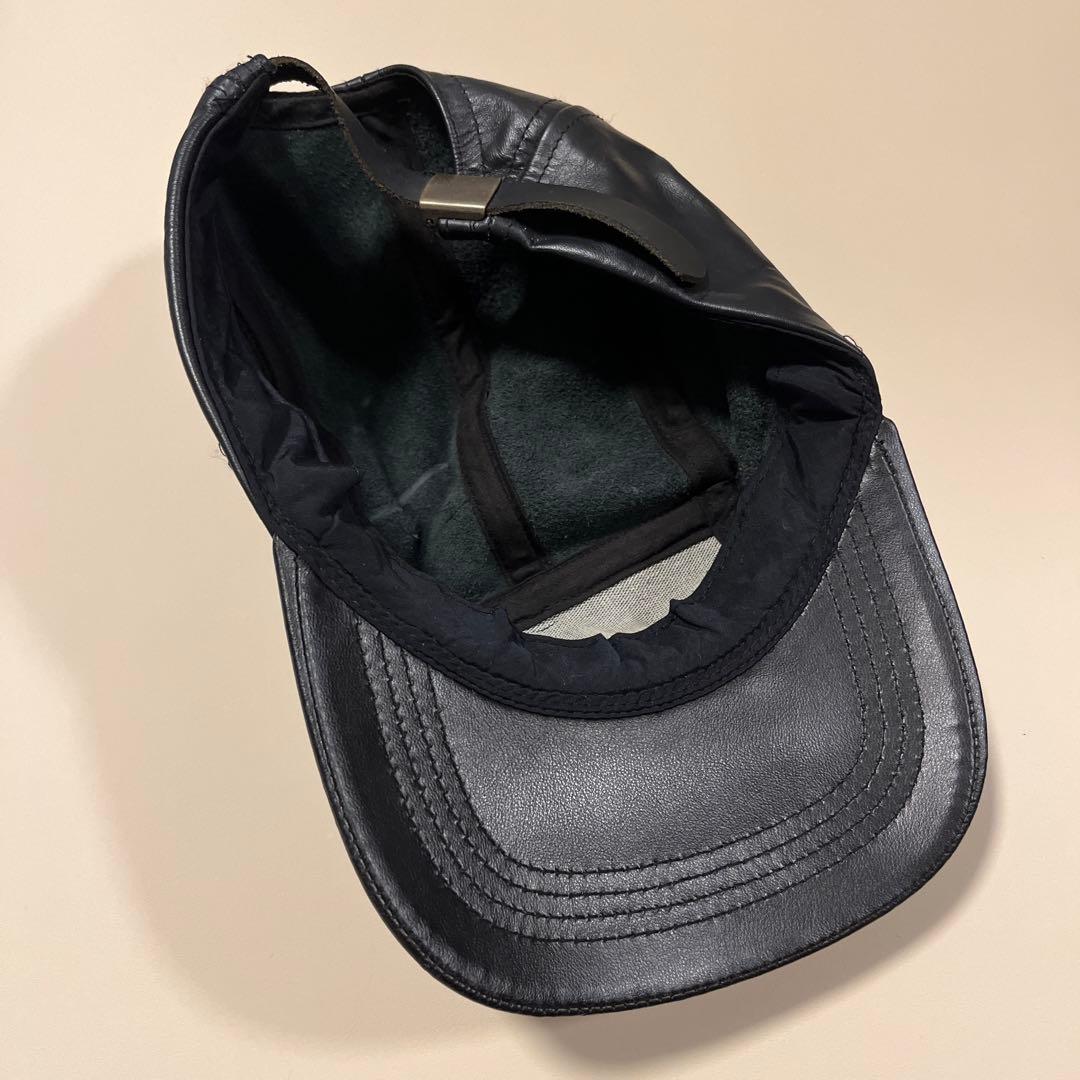 OHSUNG TRADING 黒レザーキャップ