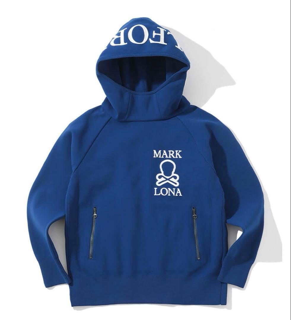 美品 ★ MARK&LONA スウェット パーカー マーク&ロナ 青 正規品