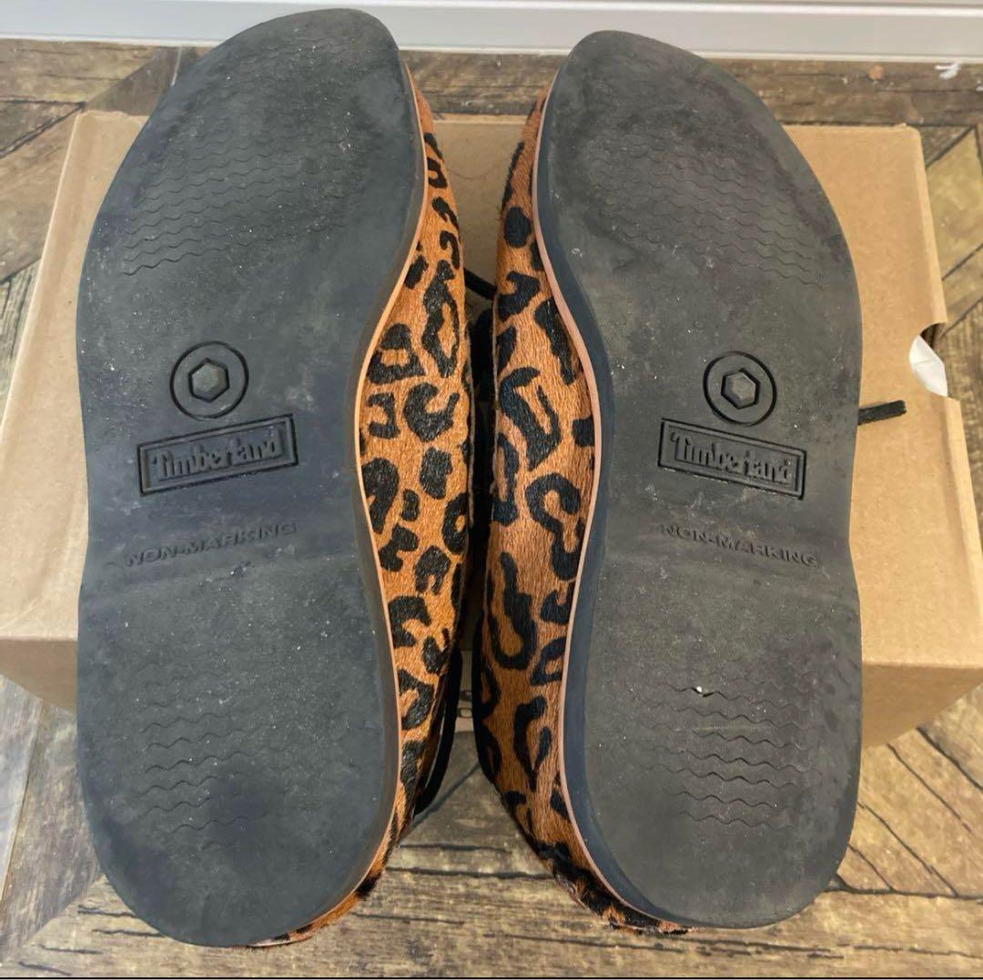 WACKO MARIA×Timberland デッキシューズ レオパード