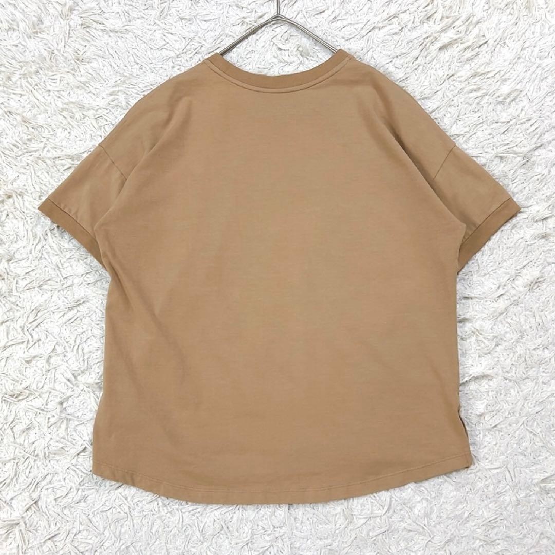 【極美品】ムーレー Tシャツ OLISA-JFL 42 L相当 ライトブラウン