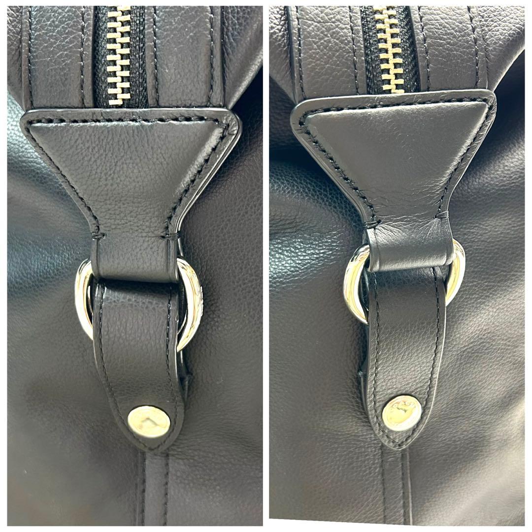 極美品 COACH コーチ　ボストンバッグ　2way レザー　ブラック　大容量