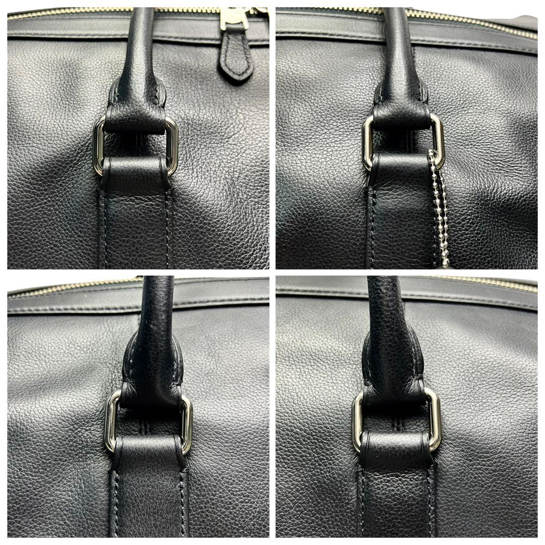 極美品 COACH コーチ　ボストンバッグ　2way レザー　ブラック　大容量