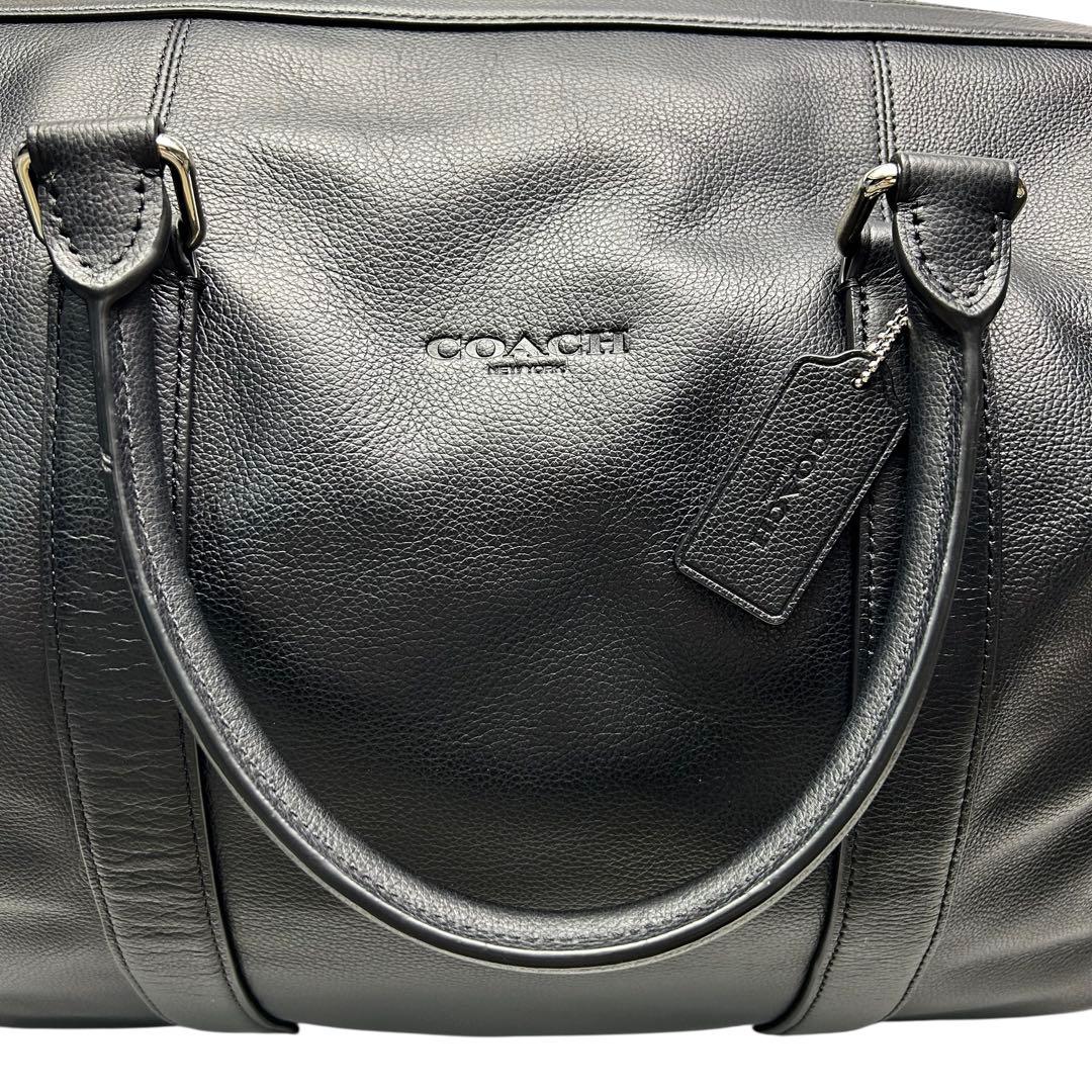 極美品 COACH コーチ　ボストンバッグ　2way レザー　ブラック　大容量
