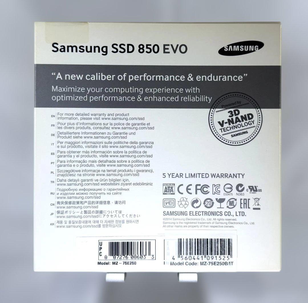 【新品・未開封】Samsung SSD 850 EVO 250GB 国内正規品