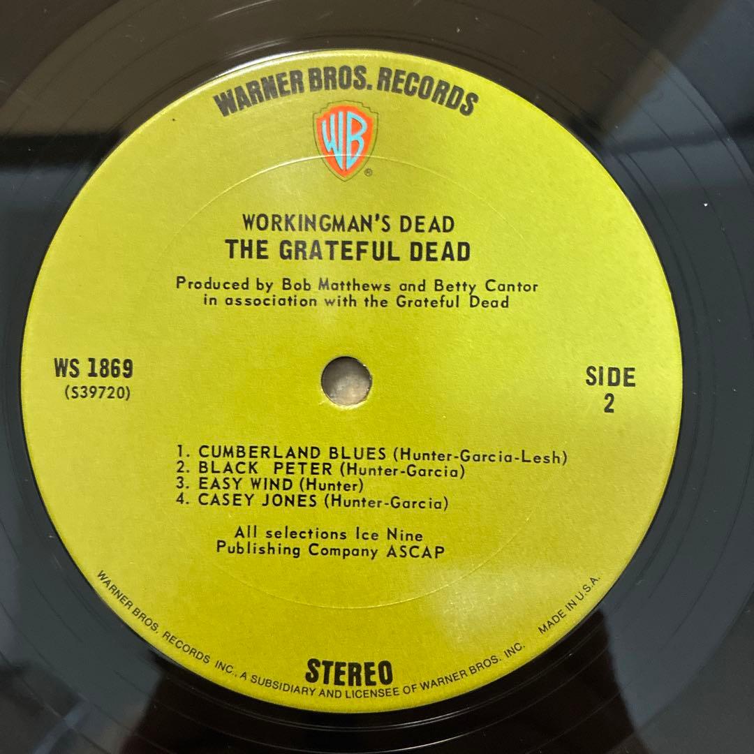 グレイトフルデッド 名盤 レコード ワーキングマンズデッド USオリジナル盤