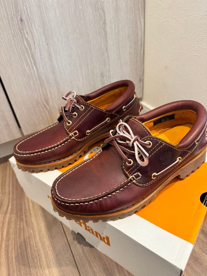 Timberland 3EYE バーガンディ デッキシューズ