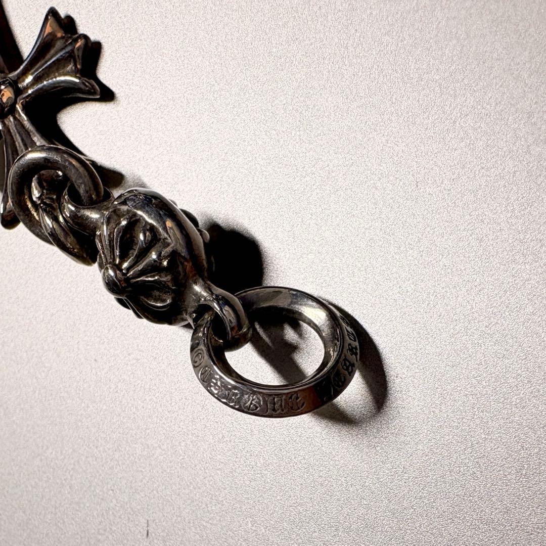 【本物】【正規品】クロムハーツ　1ボールタイニーCHクロスチャーム チェーン付き