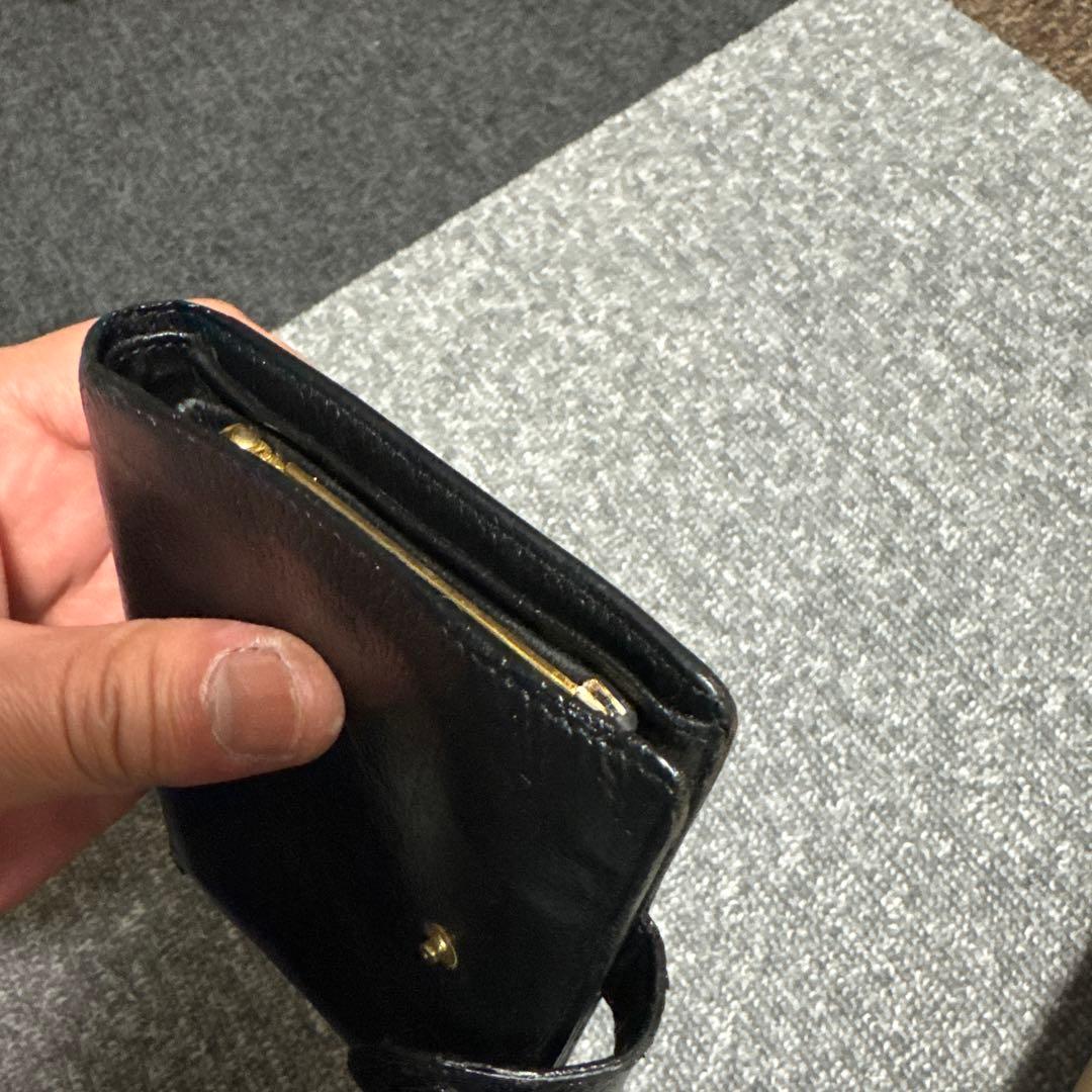 正規品　CHANEL シャネル　財布　折り財布　ブラックレザー
