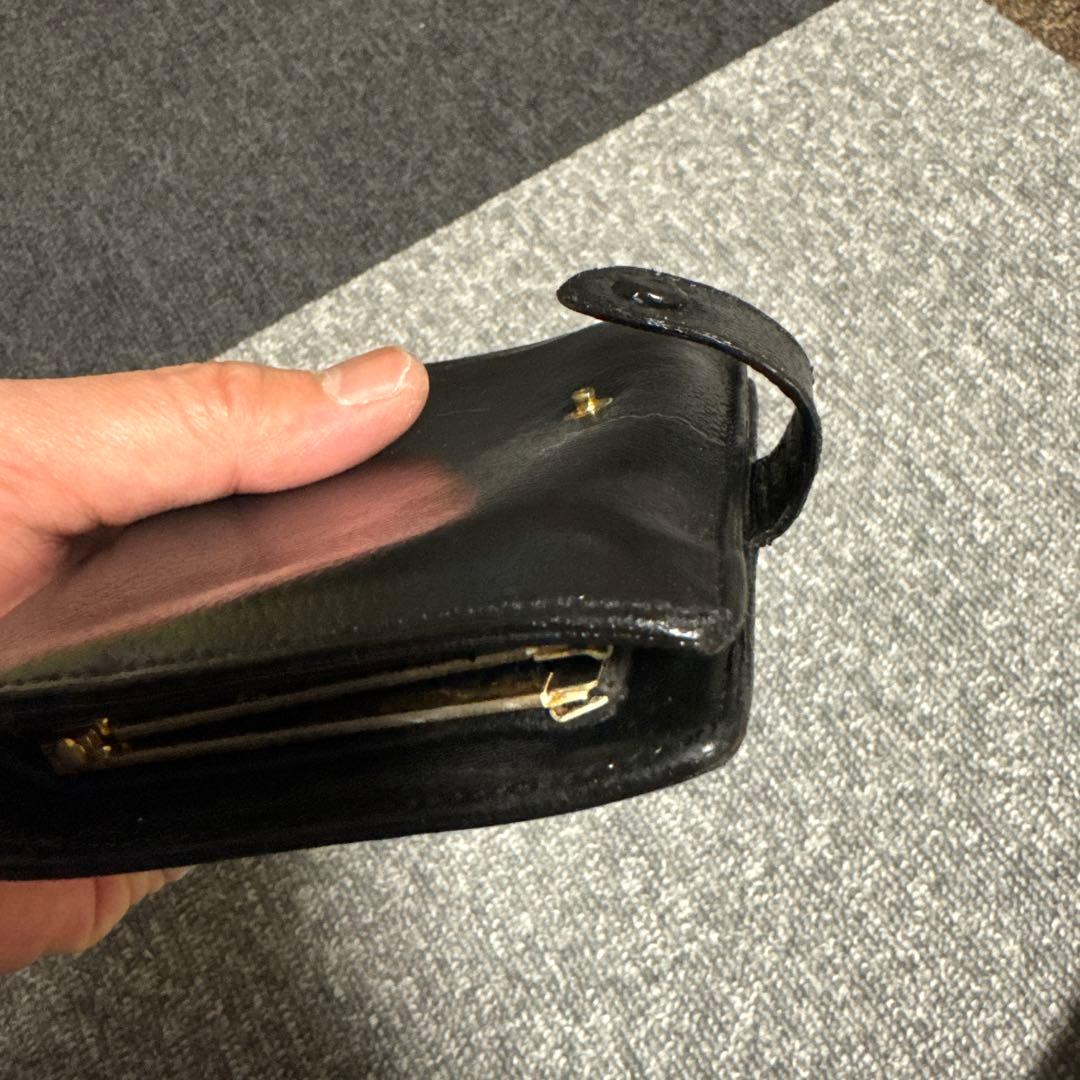 正規品　CHANEL シャネル　財布　折り財布　ブラックレザー
