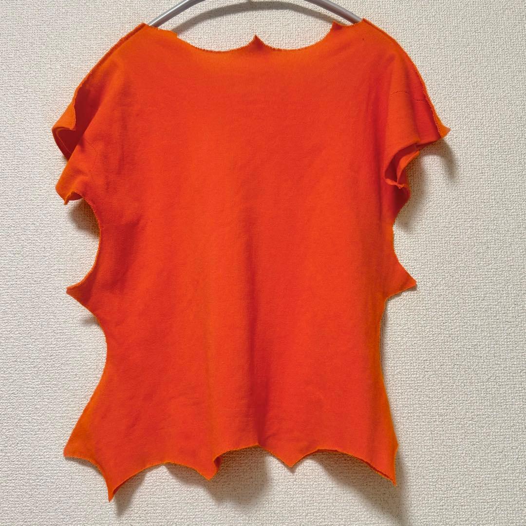ISSEY MIYAKE a-poc オレンジ 半袖Tシャツ