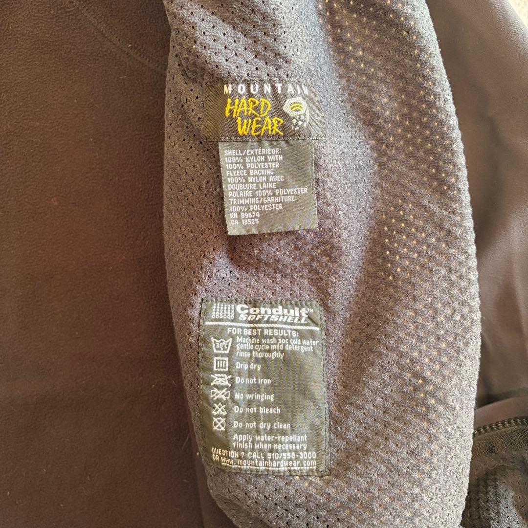 00s Mountain Hardwear ソフトシェル　ジャケット　グレー