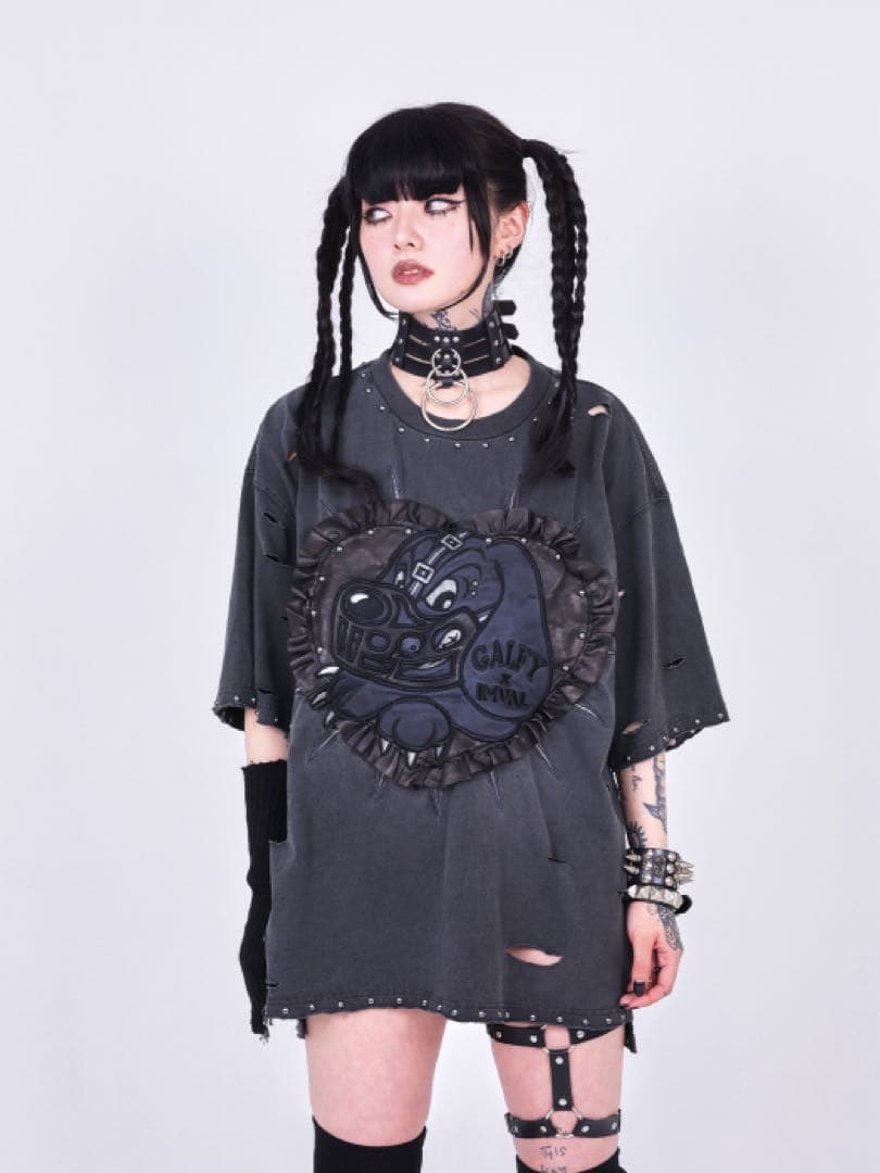 IMVAL×GALFY / Bondage Dog TEE［INK］