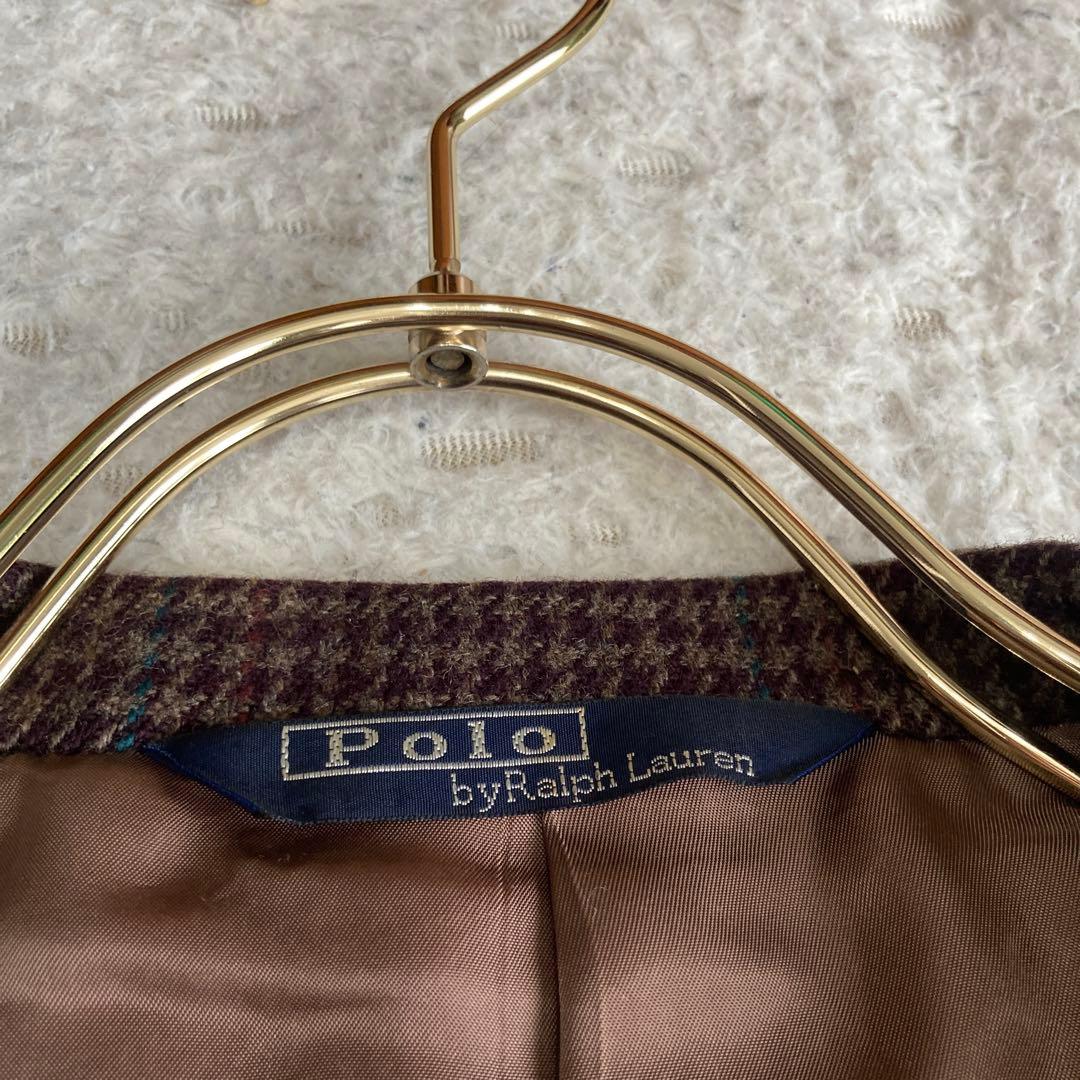 POLO byRalph Lauren チェック柄ジャケット ブラウン 上品