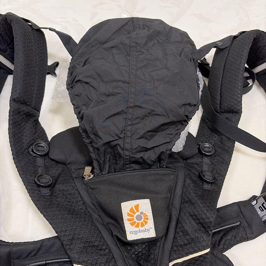 エルゴベビー OMNI Breeze 抱っこ紐 ブラックメッシュ通気性◎ポーチ付