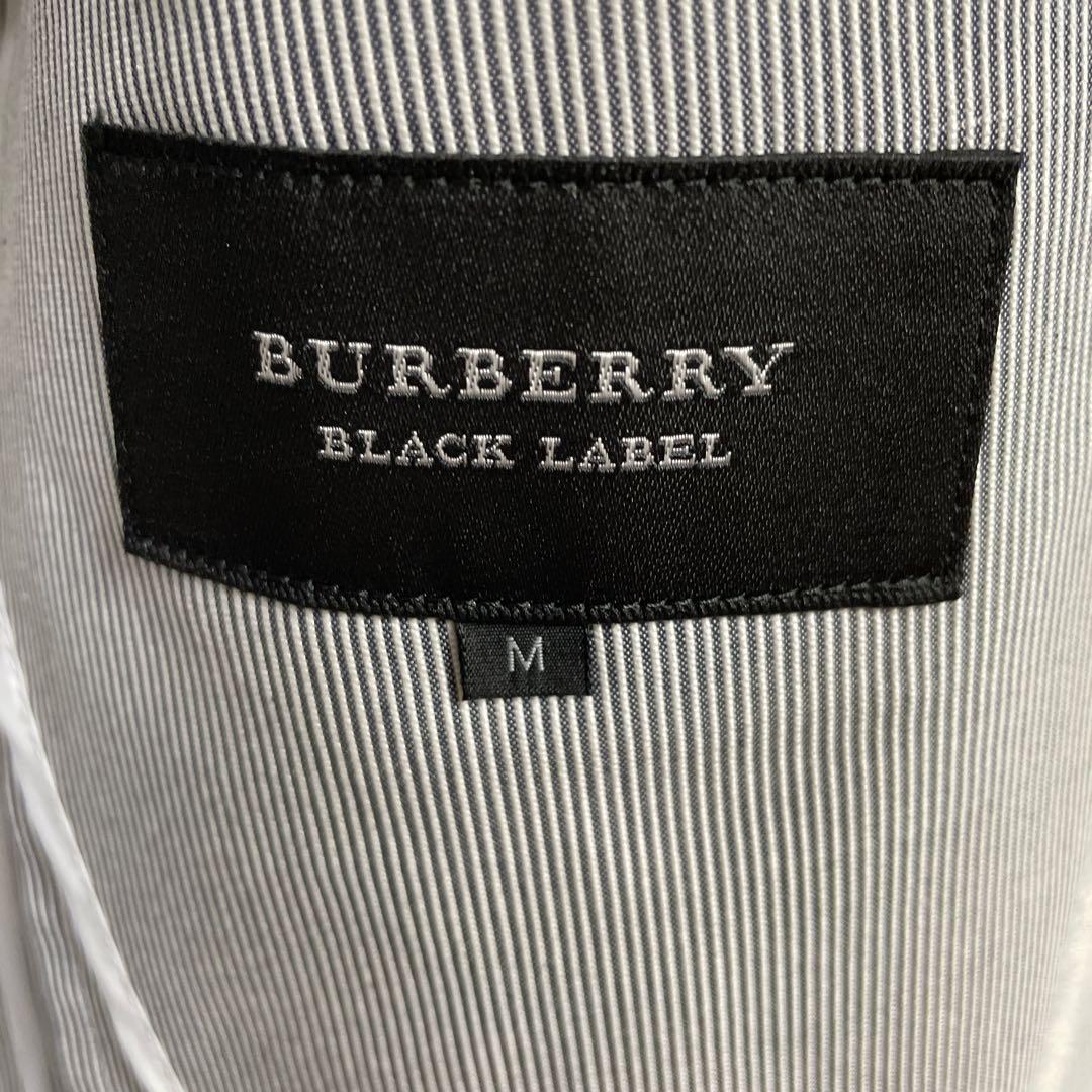 【超美品】BurberryBlackLabelグレー ストライプ柄 セットアップ