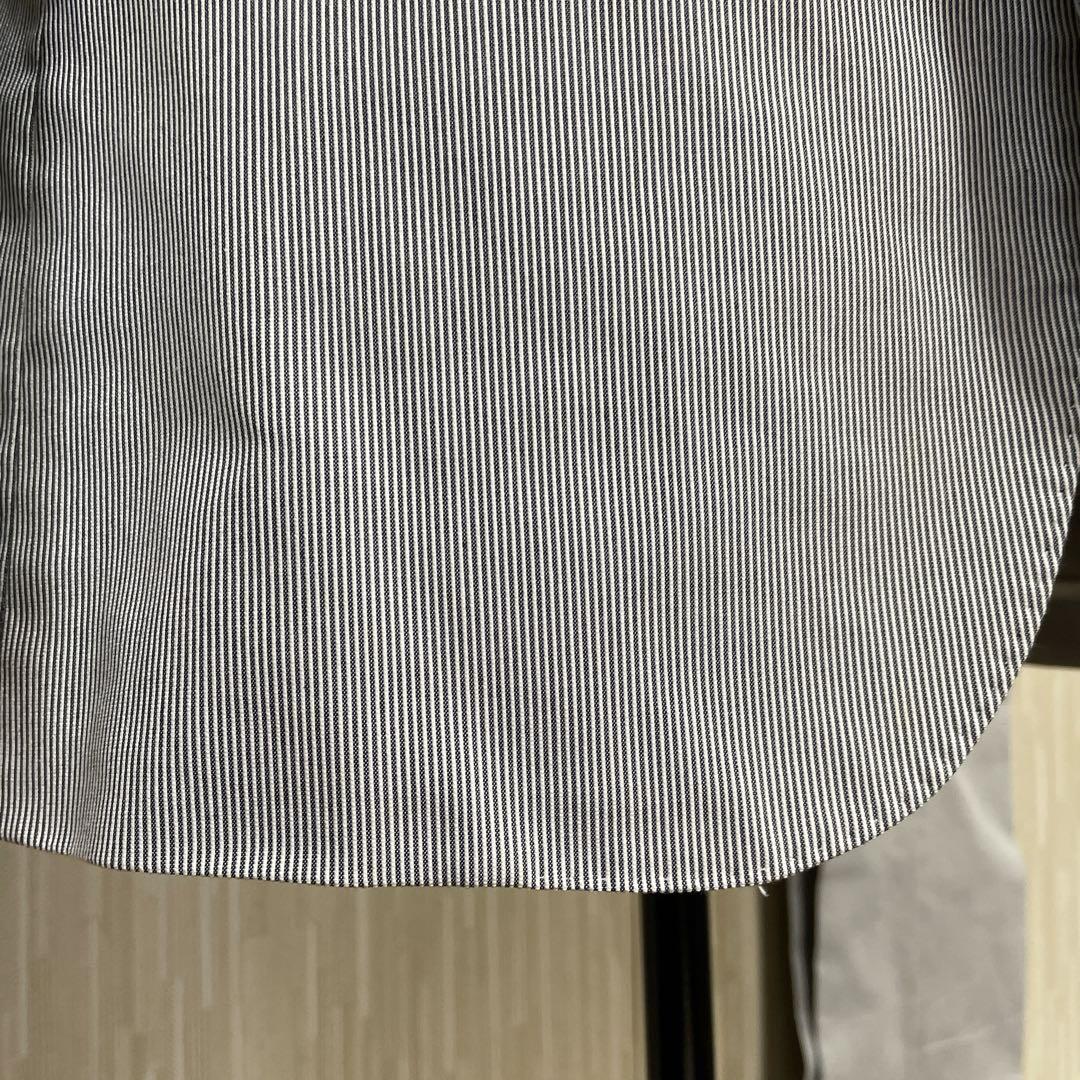【超美品】BurberryBlackLabelグレー ストライプ柄 セットアップ