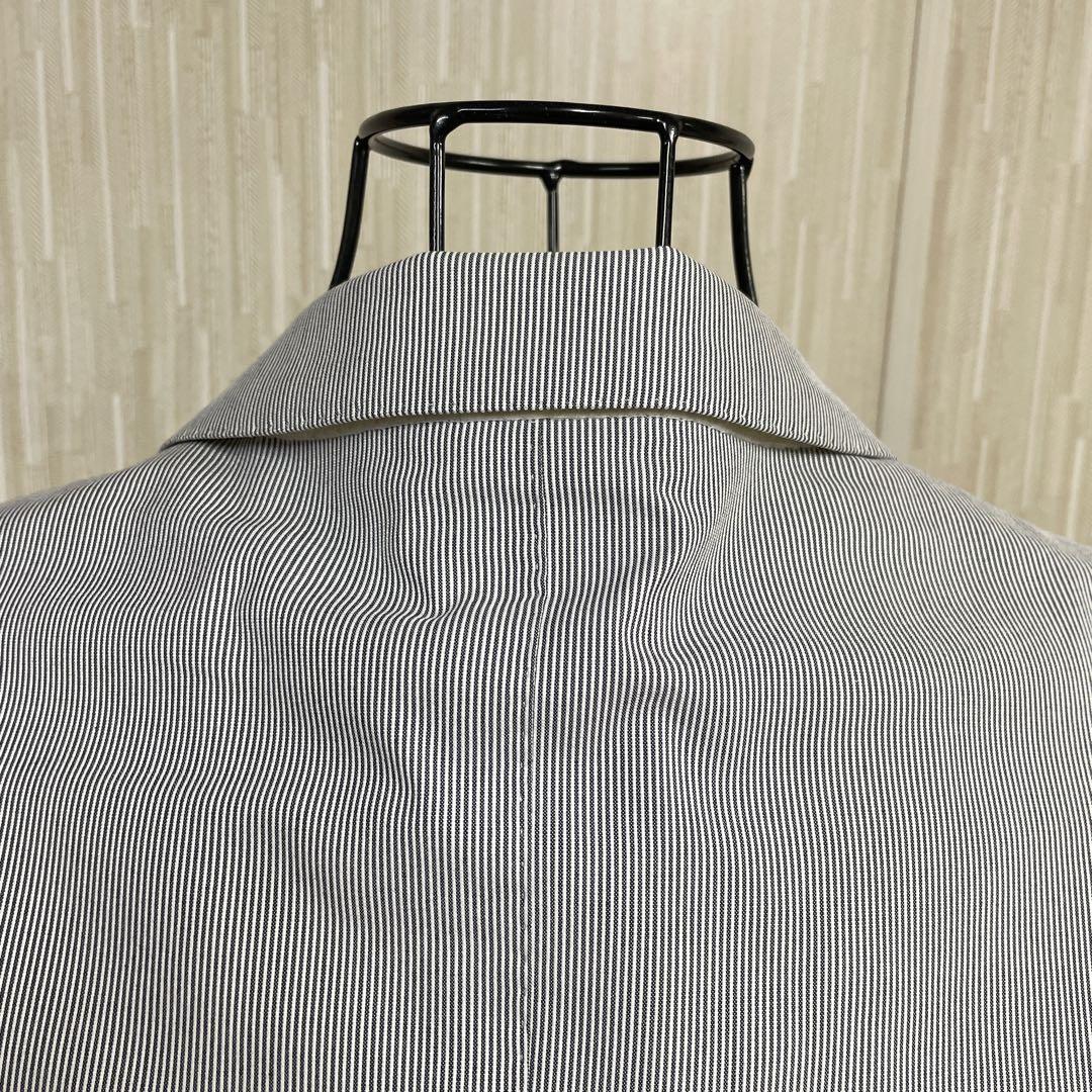 【超美品】BurberryBlackLabelグレー ストライプ柄 セットアップ