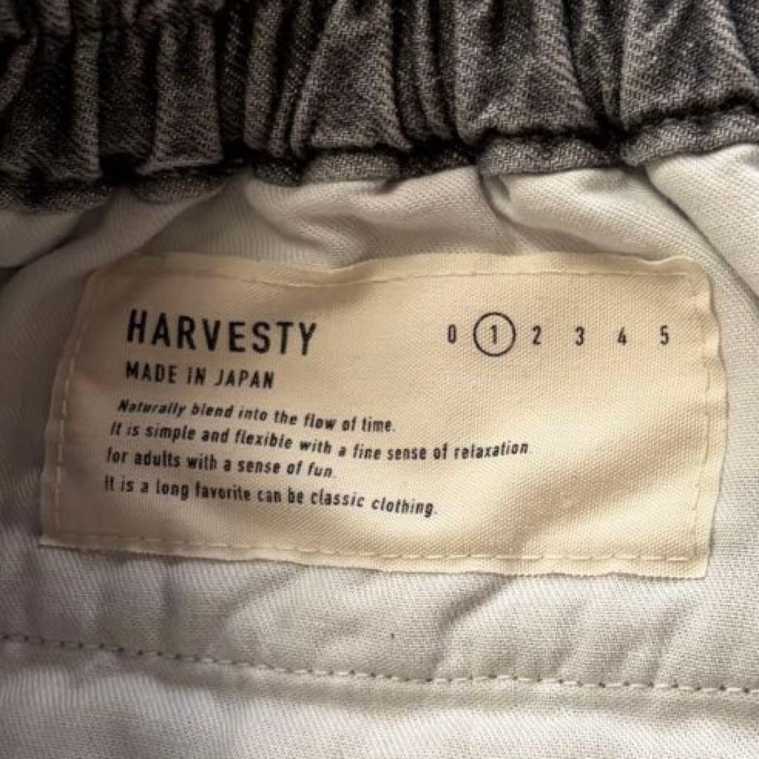 美品✨HARVESTY サーカスパンツ ブラックデニム グレーフェード1 ワイド