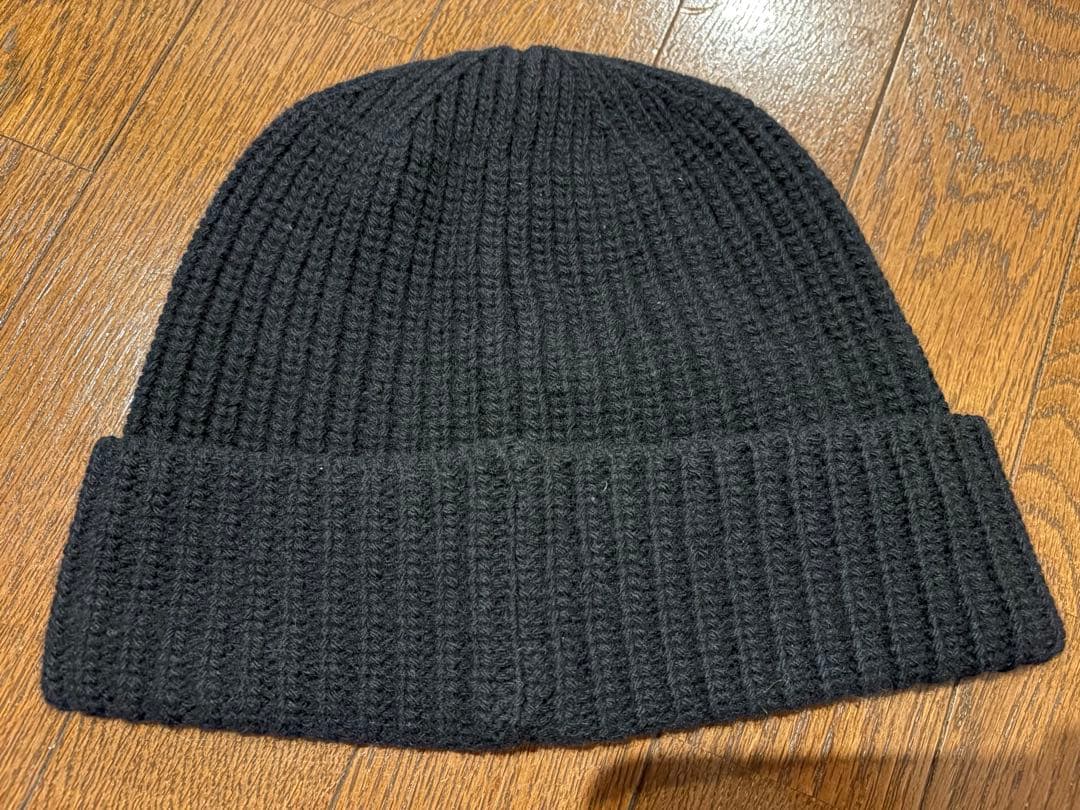 正規品 ストーンアイランド ニット帽 ビーニー 黒