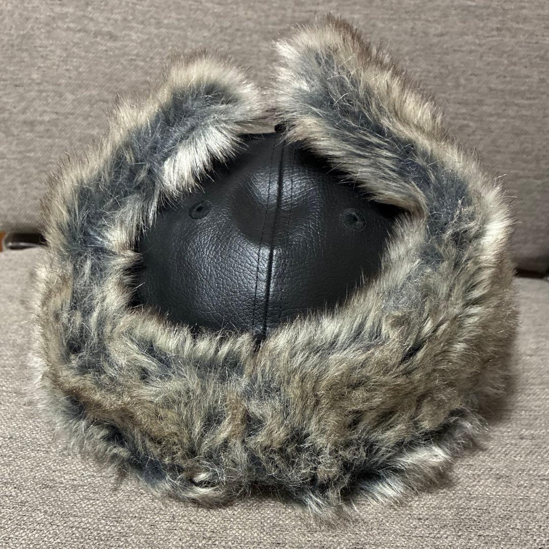 ニューエラ レザーキャップ 耳付きファーフラップ ニューヨークヤンキース　別注