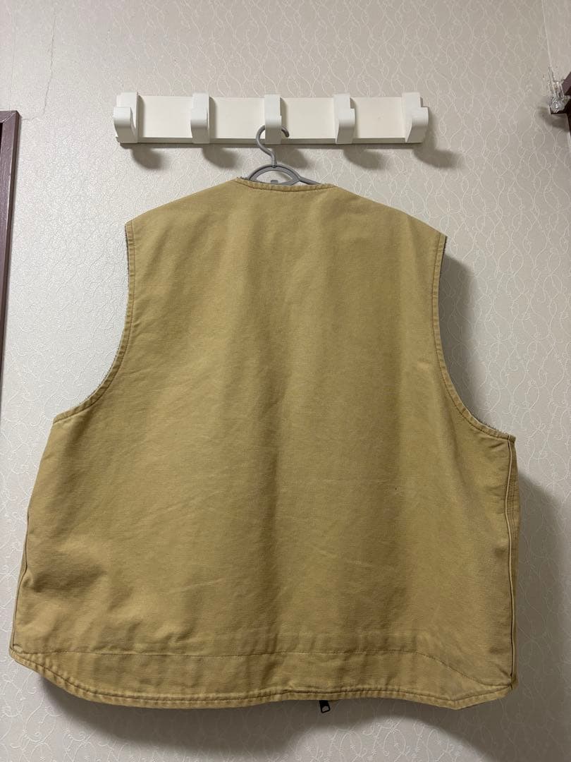 Carhartt ベージュ ジッパーベスト 2XL