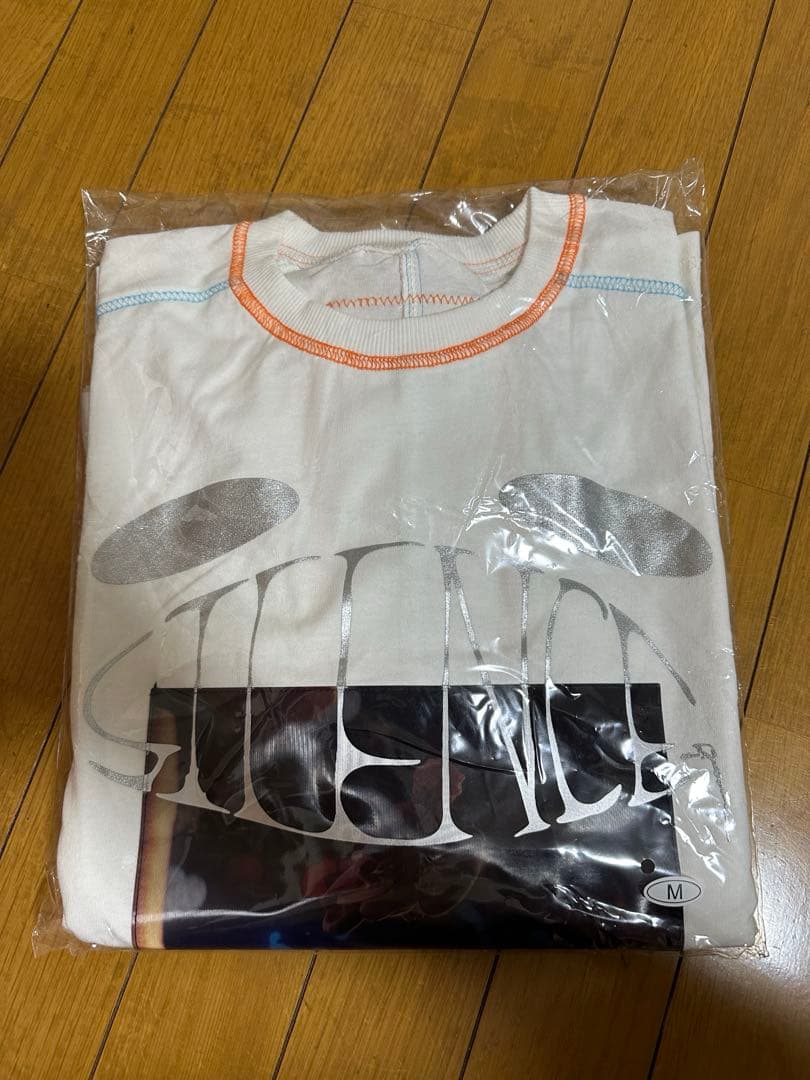ミュージシャン Logo Layered T-shirt \"SILENCE\" [White]