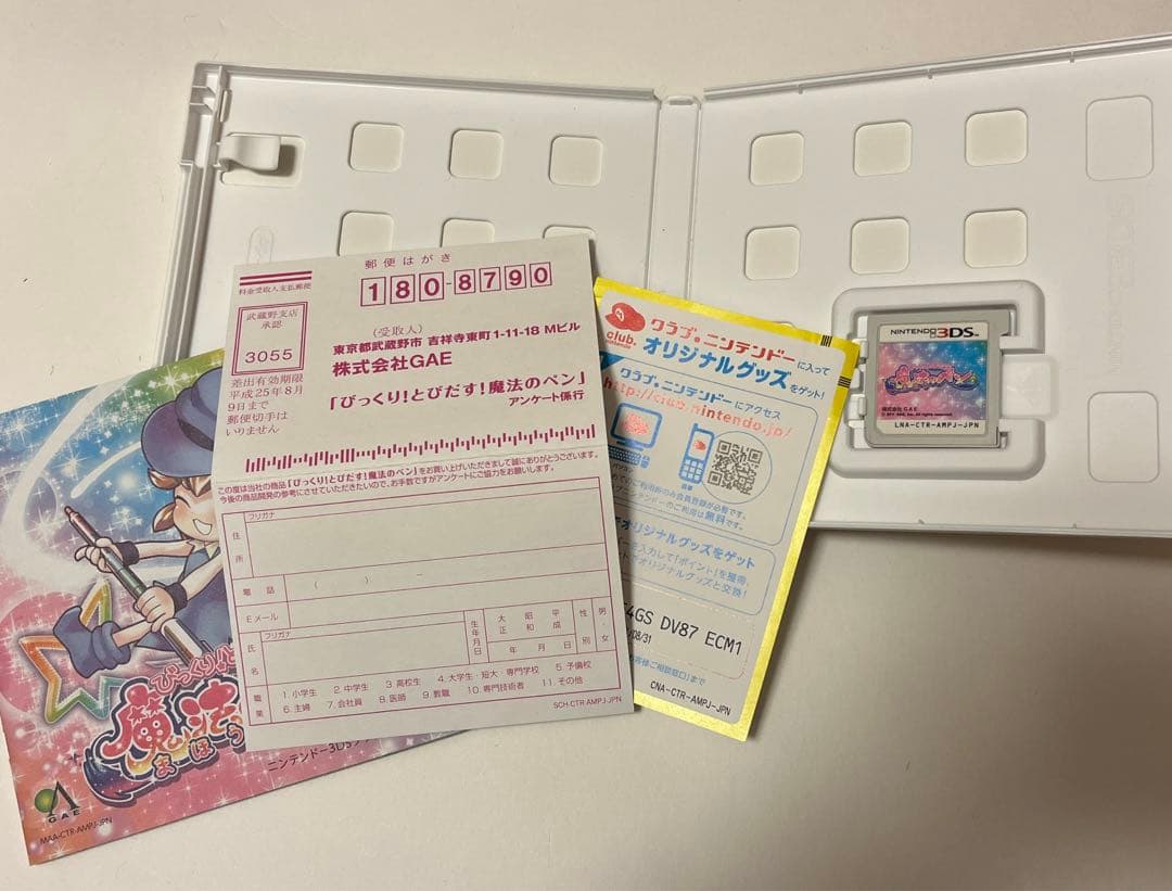 3DS びっくり!とびだす!魔法のペン　説明書付き